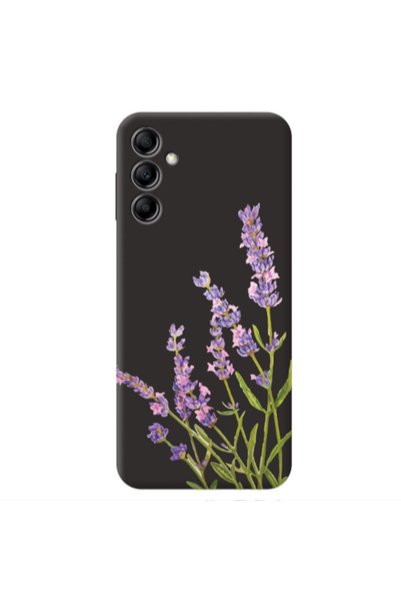 Other Samsung A14 5G Flowers 8 Black Colored Silicone TPU Θήκη