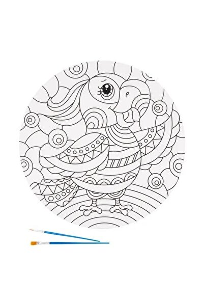 fandy Set pictura papagal multicolor 39,5cm 2 pensule