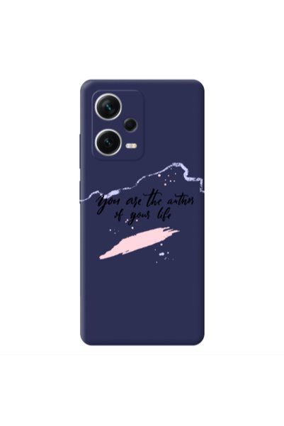 Other Xiaomi Poco X5 You are the authors Dark blue Colored Silicone TPU Θήκη