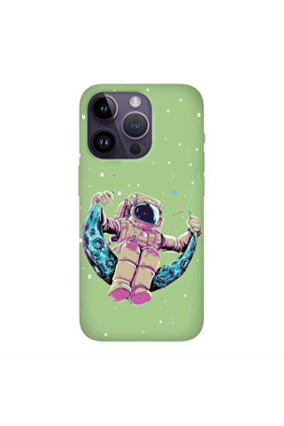 Other Apple iPhone 14 Pro Max Astronaut swinging on the moon Light Green Colo...