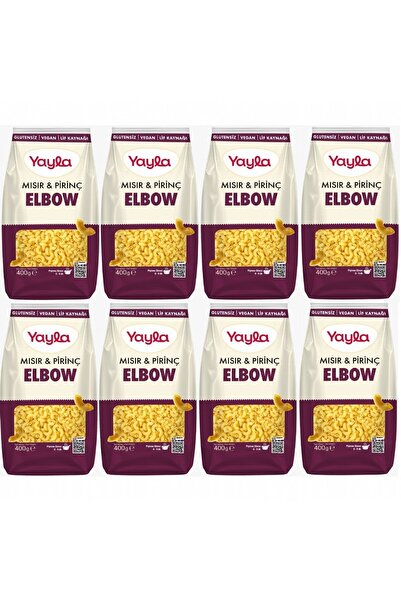 Yayla Glutensiz Makarna Mısır Pirinç Elbow 400 GR 8 Adet