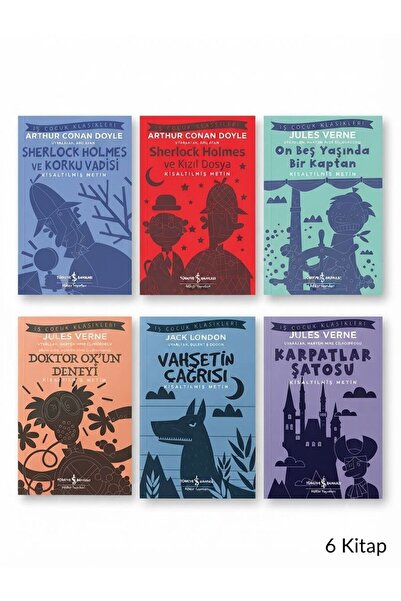 TÜRKİYE İŞ BANKASI KÜLTÜR YAYINLARI ÇOCUKLAR İÇİN 6 KİTAP SHERLOCK HOLMES VE ...