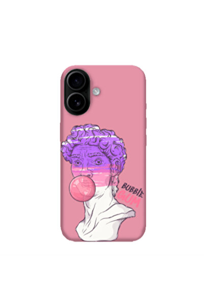 Other Apple Iphone 16 plus Pin Bubble Pink Colored Silicone TPU Θήκη