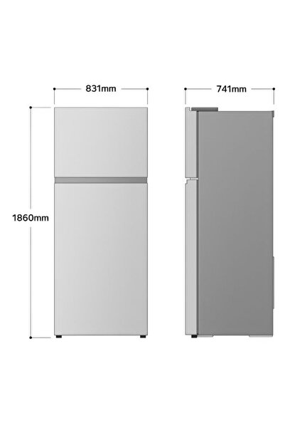 LG GRTF622PFBQ No Frost Buzdolabı 609 Litre | Prime Gri
