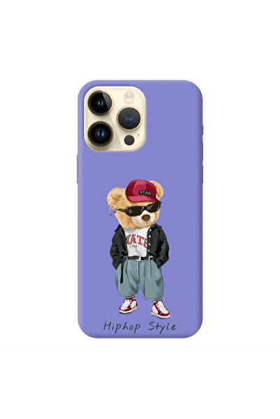 Other Apple iPhone 13 Pro Max Hip hop style Purple Colored Silicone TPU Θήκη