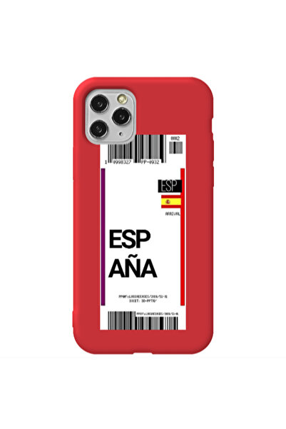 Other Apple iPhone 11 Pro Espana Arrival Red Colored Silicone TPU Θήκη