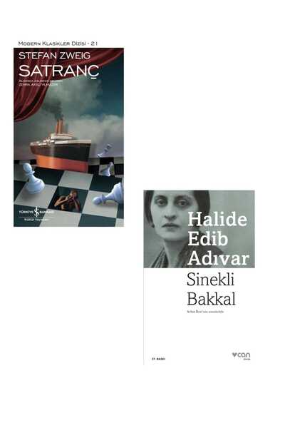 TÜRKİYE İŞ BANKASI KÜLTÜR YAYINLARI 2 Kitap. Satranç + Sinekli Bakkal.