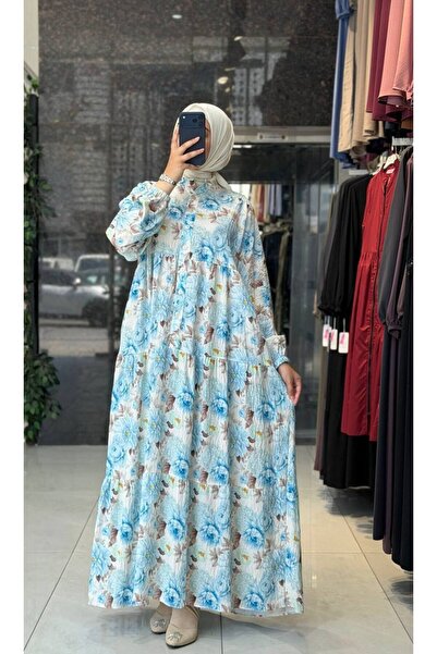 Moda Fatma modal dijital Elbise rahat kalıp
