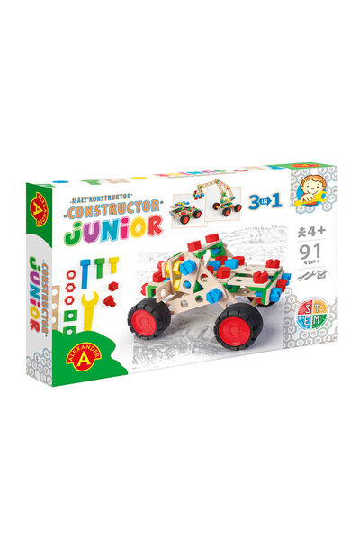ALEXANDER Joc Constructor Junior - Off road vehicle, 91 piese, joc STEM, 4+