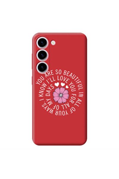 Other Samsung S23 Plus Your Ways Red Colored Silicone TPU Θήκη