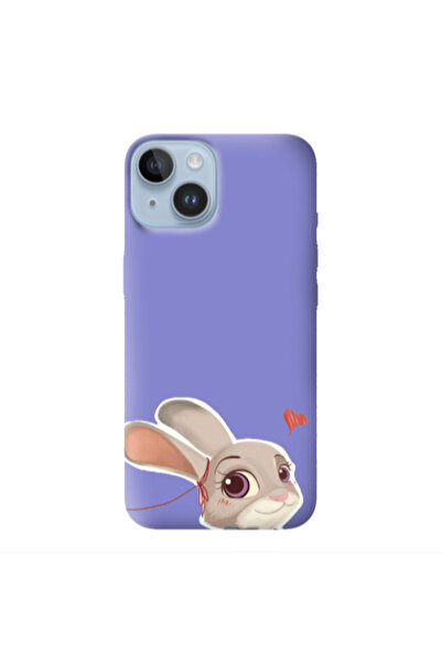 Other Apple iPhone 14 Plus Valentines 16 Purple Colored Silicone TPU Θήκη