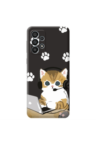Other Samsung A33 Call Center Black Colored Silicone TPU Θήκη