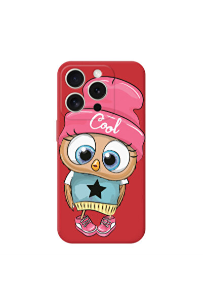 Other Apple iPhone 15 Pro Max Cool Star Red Colored Silicone TPU Θήκη