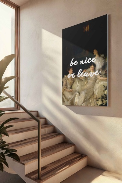 INNOVI Be nice or leave Canvas