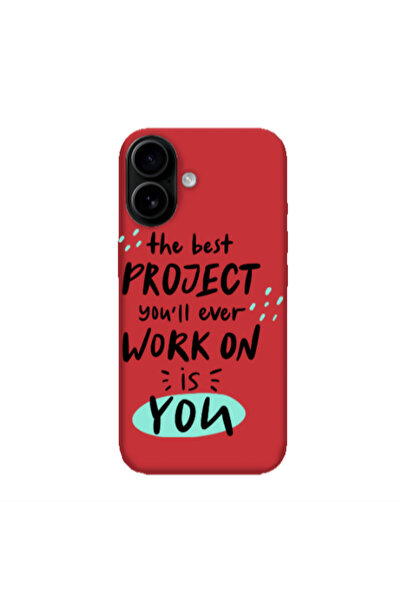 Other Apple Iphone 16 plus The Best Project Red Colored Silicone TPU Θήκη