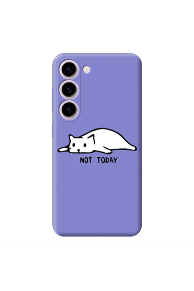 Other Samsung S23 Plus Not Today Purple Colored Silicone TPU Θήκη