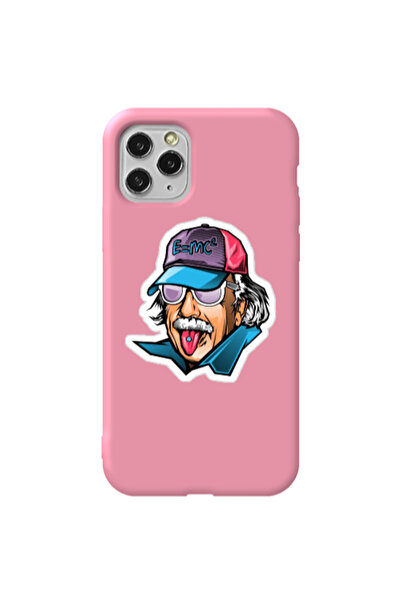 Other Apple iPhone 11 Pro Einstein Pink Colored Silicone TPU Θήκη