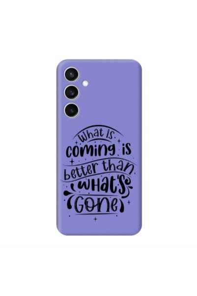 Other Samsung S24 FE What is coming Purple Colored Silicone TPU Θήκη