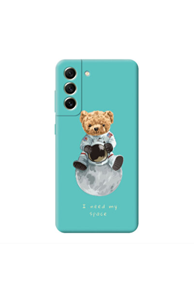 Other Samsung S21 PLUS Bear in space Turquoise Colored Silicone TPU Θήκη
