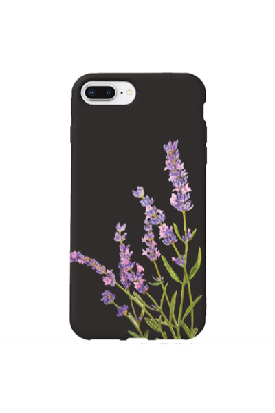 Other Apple iPhone 7 Plus Flowers 8 Black Colored Silicone TPU Θήκη