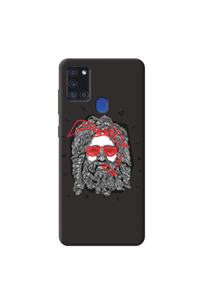 Other Samsung A21S Cool glasses Black Colored Silicone TPU Θήκη