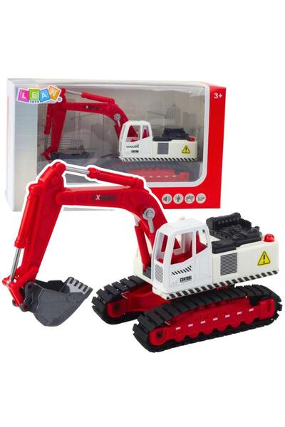 LeanToys Excavator jucarie pe senile, cu cupa metalica, lumini si sunet, mult...