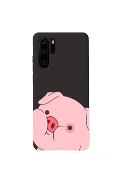 Other Huawei P30 Pro Piggy 2 Black Colored Silicone TPU Θήκη