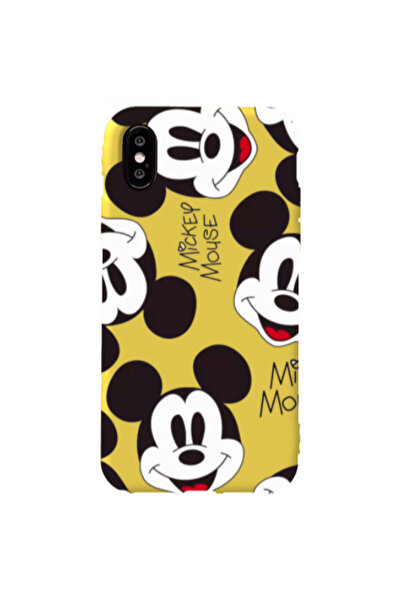 Other Apple iPhone X Mickey Mouse Yellow Colored Silicone TPU Θήκη