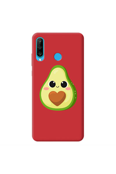Other Huawei P30 Lite Baby avocado Red Colored Silicone TPU Θήκη