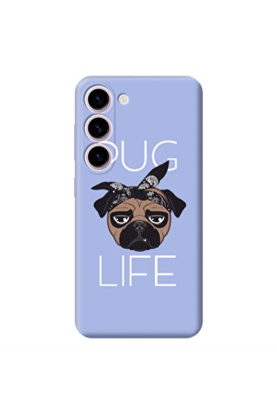 Other Samsung S23 Pug Life Light Purple Colored Silicone TPU Θήκη
