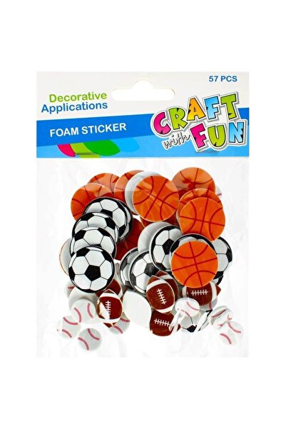 MC Micostore Abtibilduri - mingi diverse sporturi, set 57 buc, Craft with Fun...