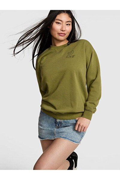 PINK Ivy Oversize Bisiklet Yaka Sweatshirt
