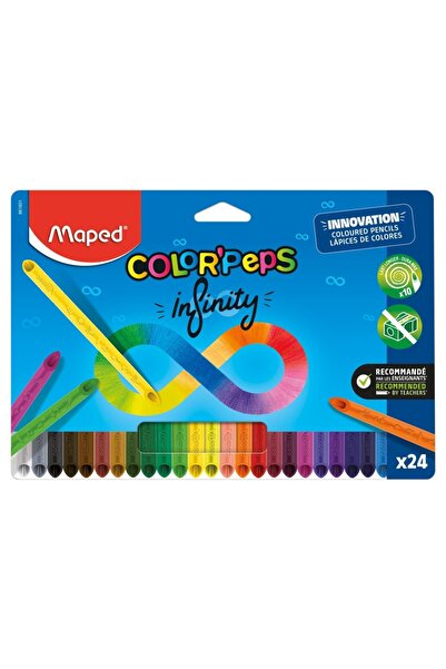 Maped Creioane colorate ColorPeps Infinity 24 culori/cutie