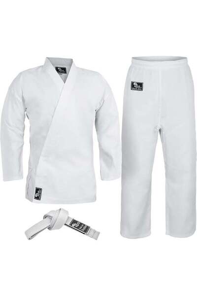 Generic Karate Uniform for Kids & Adults, Polycotton Martial Arts Gi with Bel...