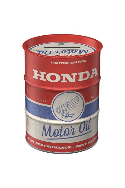 Nostalgic Art Nostalgic-Art Retro Savings Box, Honda – Motor Oil – Gift Idea ...