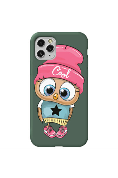 Other Apple iPhone 11 Pro Cool Star Dark Green Colored Silicone TPU Θήκη