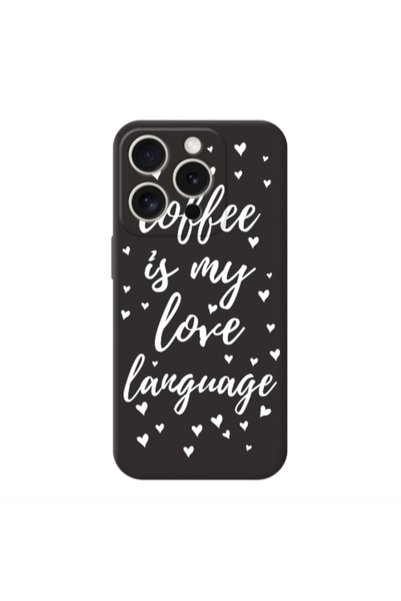 Other Apple iPhone 15 Pro Max Coffe is my love language Black Colored Silicon...
