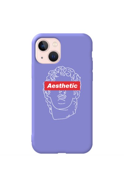 Other Apple iPhone 13 Aesthetic Purple Colored Silicone TPU Θήκη