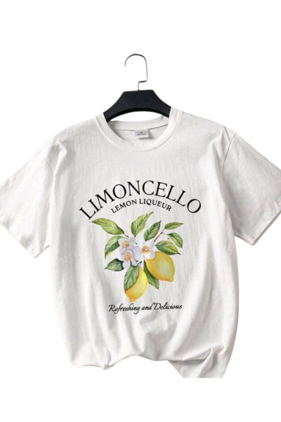 OEM Tricou dama, alb, din bumbac, model de vara, L