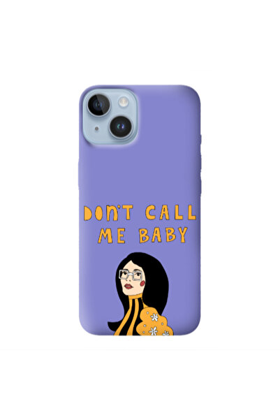 Other Apple iPhone 14 Call me baby Purple Colored Silicone TPU Θήκη
