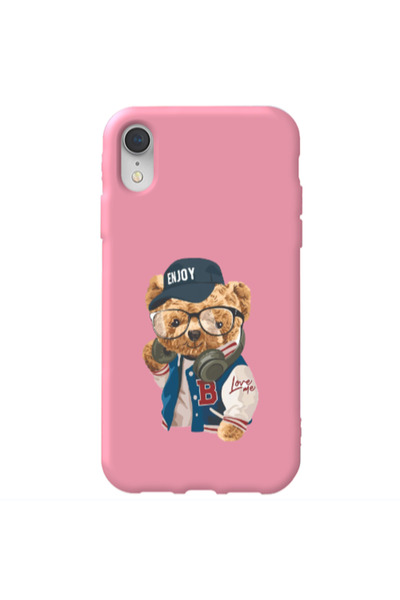 Other Apple iPhone Xr Enjoy Pink Colored Silicone TPU Θήκη