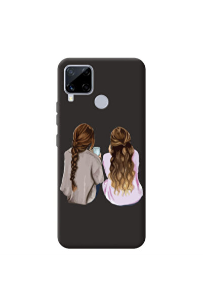 Other Realme C25S Friends Black Colored Silicone TPU Θήκη