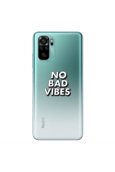 Other Xiaomi Redmi Note 10 4G No bad vibes Transparent Silicone TPU Θήκη