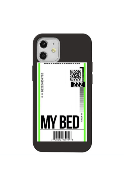 Other Apple iPhone 12 My Bed ZZZ Black Colored Silicone TPU Θήκη