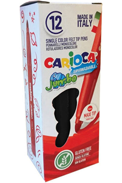 carioca Μαρκαδόροι Ζωγραφικής Τζάμπο Πλενόμενοι, Πάχους 6mm, Σετ 12 τεμαχίων,...