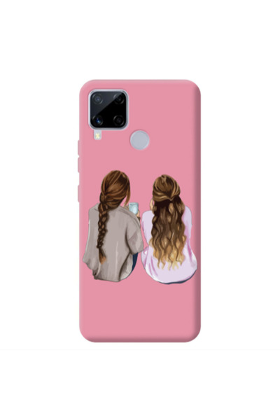 Other Realme C25 Friends Pink Colored Silicone TPU Θήκη