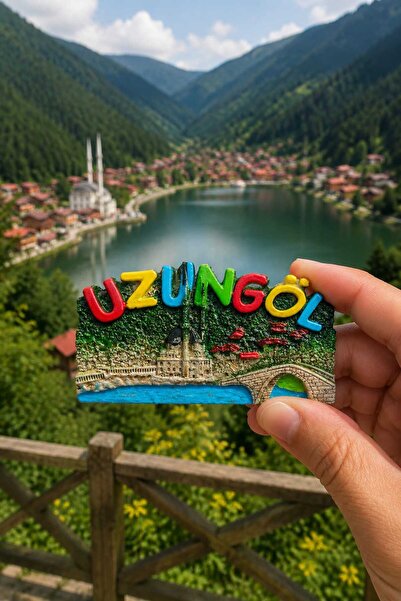 TH Trabzon Hatırası Trabzon Uzungöl ve Sümela Manastırı Magnet Seti (2 Adet) ...