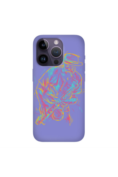 Other Apple iPhone 14 Pro Jazz Purple Colored Silicone TPU Θήκη
