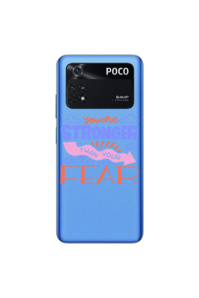 Other Xiaomi Poco M4 Pro 4G You are Stronger Transparent Silicone TPU Θήκη