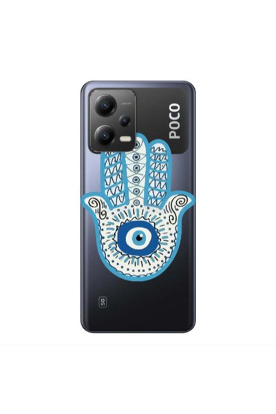 Other Xiaomi Poco X5 Evil eye bead in hand Transparent Silicone TPU Θήκη